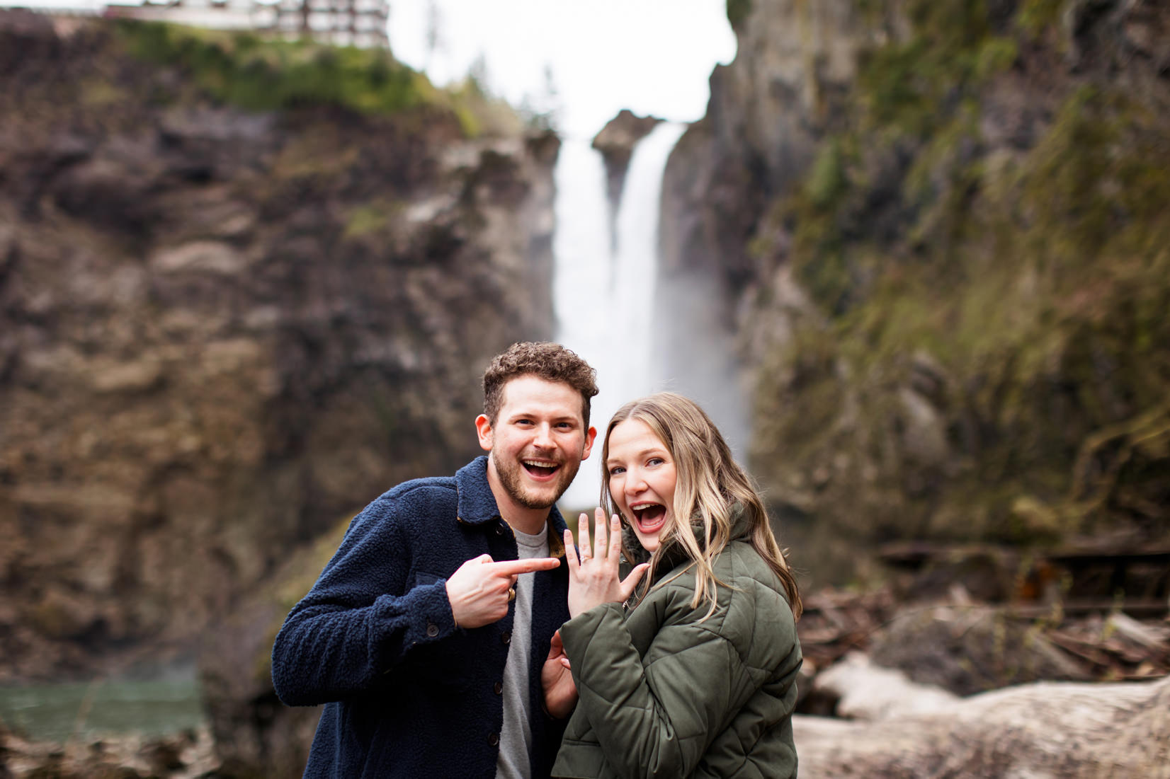 Snoqualmie Falls Surprise Proposal